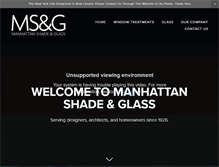 Tablet Screenshot of manhattanshade.com